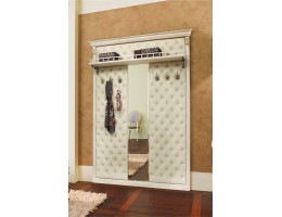 Вешалка Благо Б 5.10-3 (с 6 крючками с узким зеркалом с полкой) карамель